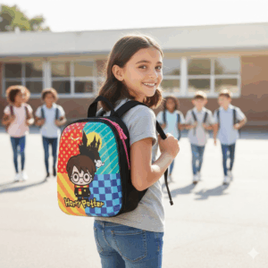 mochila infantil harry potter tamanho p multicolorido