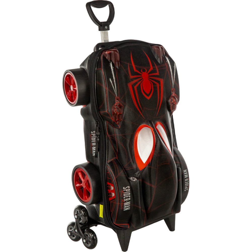 Mala Mochila Infantil Homem Aranha 3D com Rodinhas - Preta Mala Mochila Infantil Homem Aranha 3D com Rodinhas - Preta