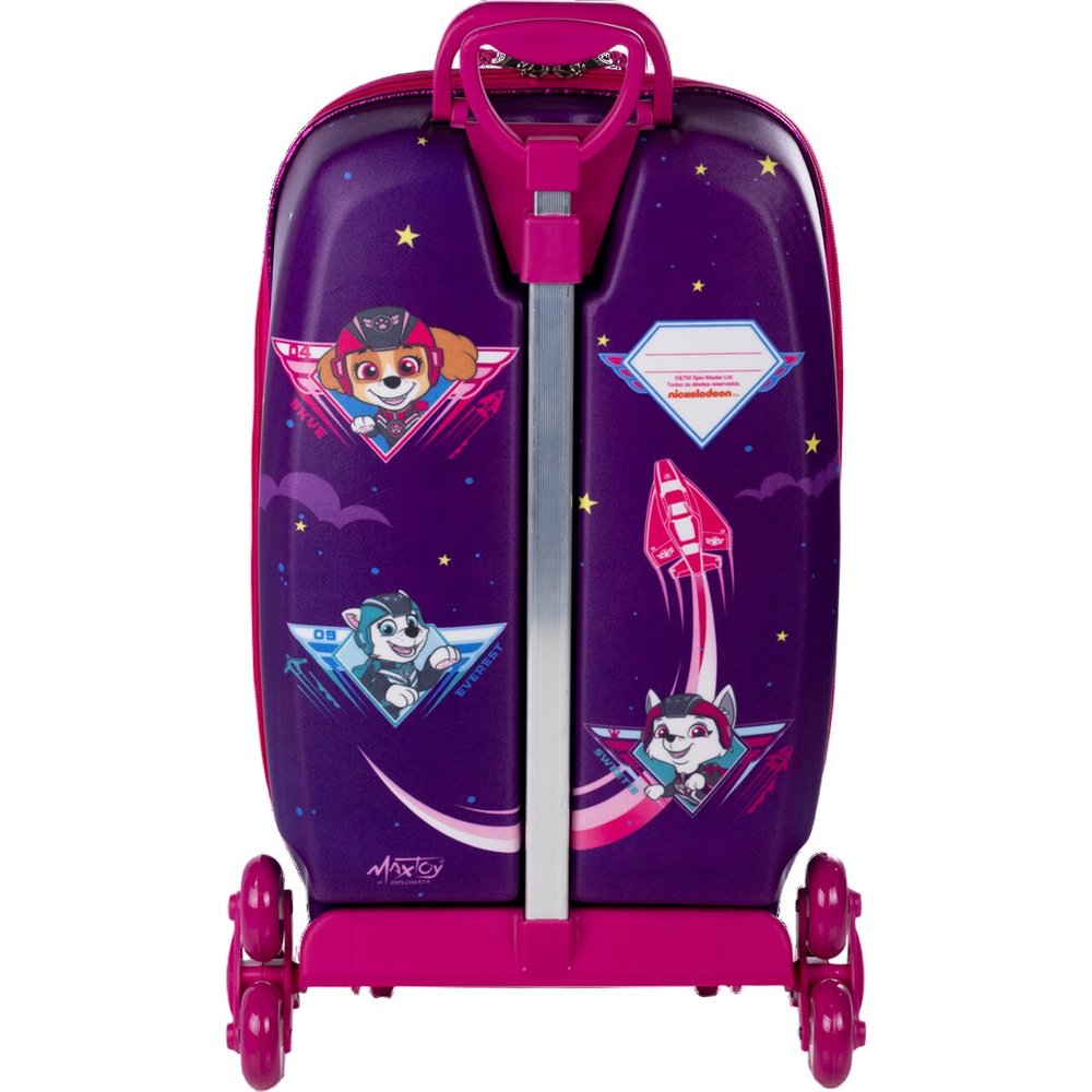 Mala Mochila Infantil Patrulha Canina 3D com Rodinhas - Roxa Mala Mochila Infantil Patrulha Canina 3D com Rodinhas - Roxa